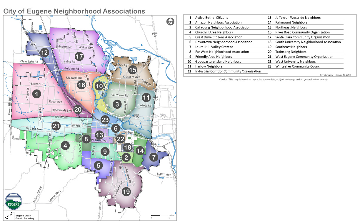 Eugene Area Neighborhood Organizations